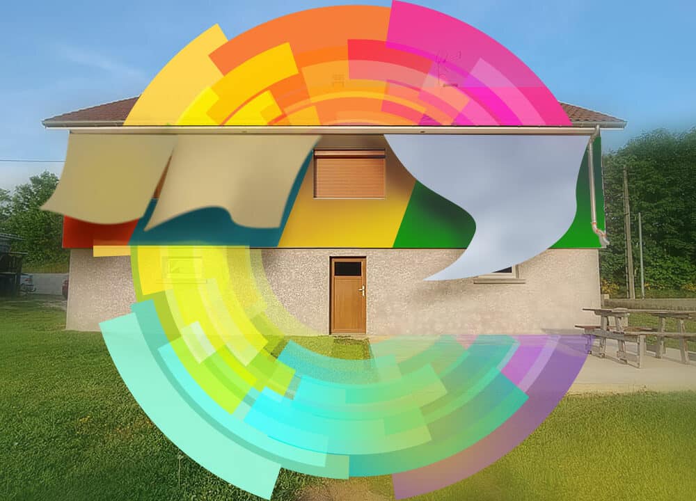 Choisir la couleur de la façade d'une maison